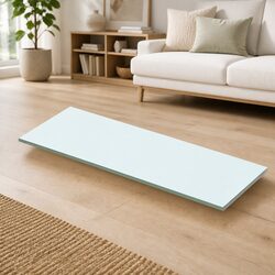 Clear Glass Shelf Panel for Wall Mount Display 50x12cm