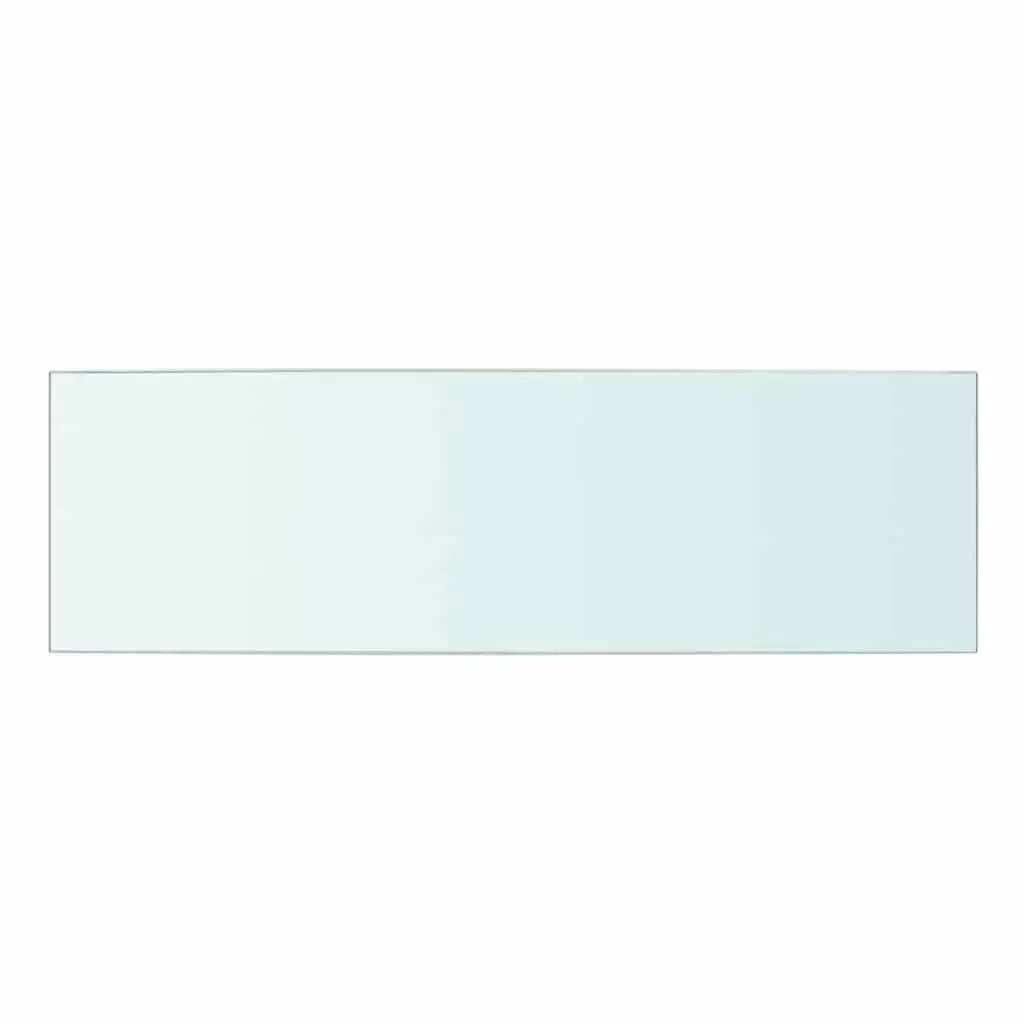 Glass Wall Shelf Panel Clear Transparent 50x15 cm Tempered Glass