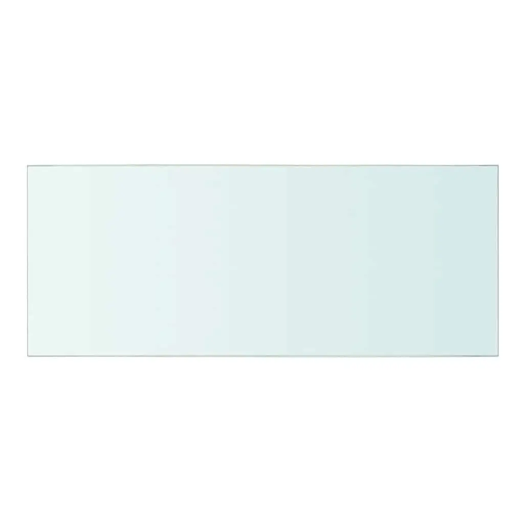 Glass Shelf Panel Clear 50x20 cm Tempered Glass Wall Mount Display Shelving