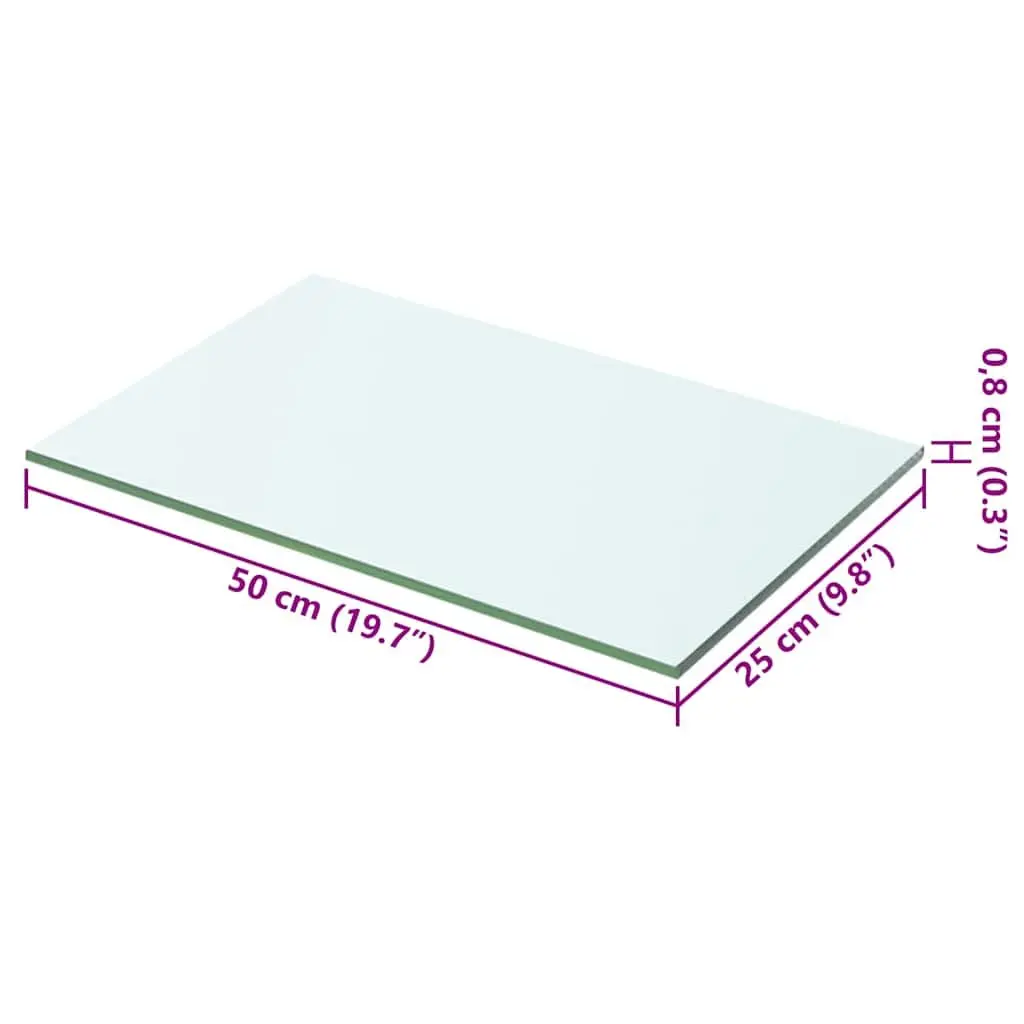 Glass Shelf Panel Transparent Wall Display Mount Shelving Unit Storage Ledge