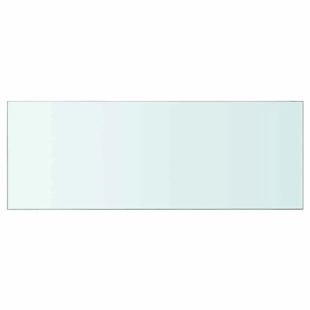 Wall Mount Display Shelf Panel Transparent Tempered Glass 80cm x 30cm