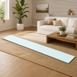Clear Glass Shelf Panel for Modern Home Display 100x15cm