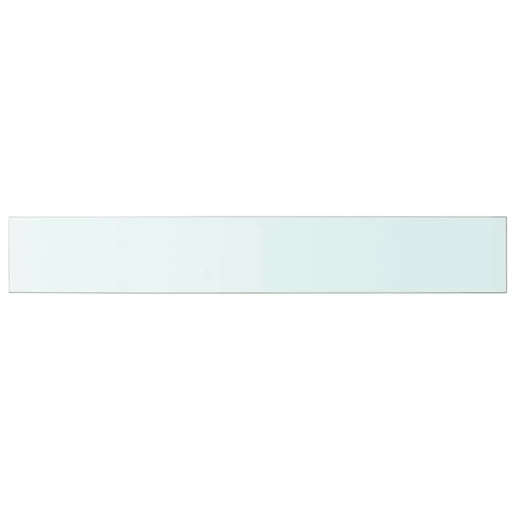 Glass Shelf Panel Clear 100x15cm Tempered Glass