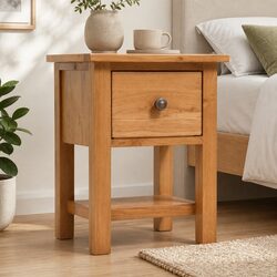 Wooden Nightstand with Drawer for Cozy Bedrooms