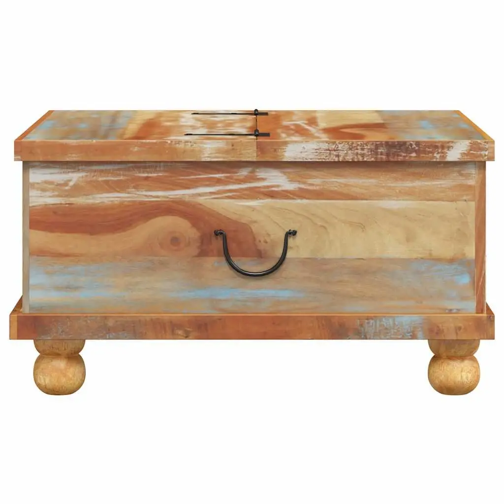 Coffee Table Industrial Vintage 70x70x38 cm Reclaimed Wood Brown