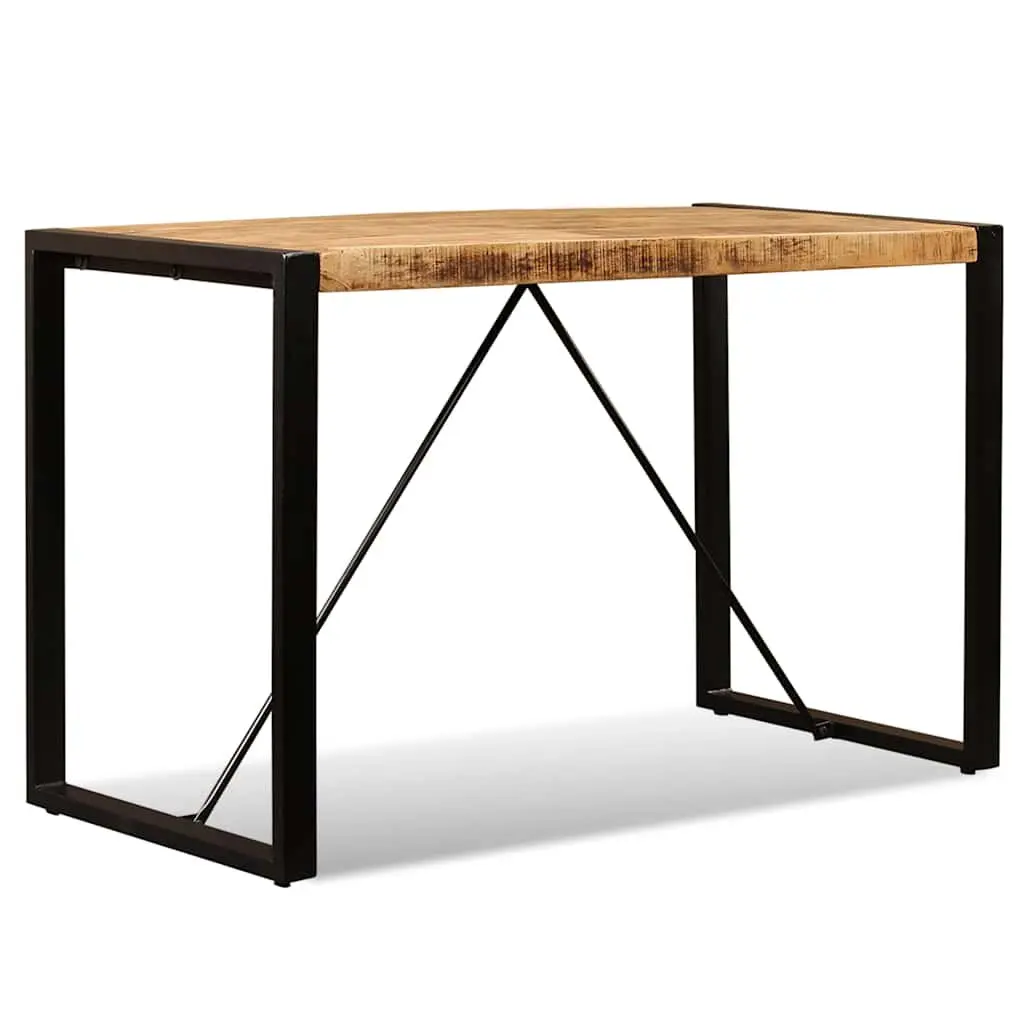 Mango Wood Dining Table with Steel Legs, 120cm