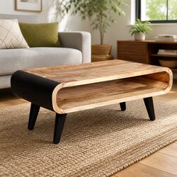 Rustic Mango Wood Coffee Table for Cozy Living Spaces