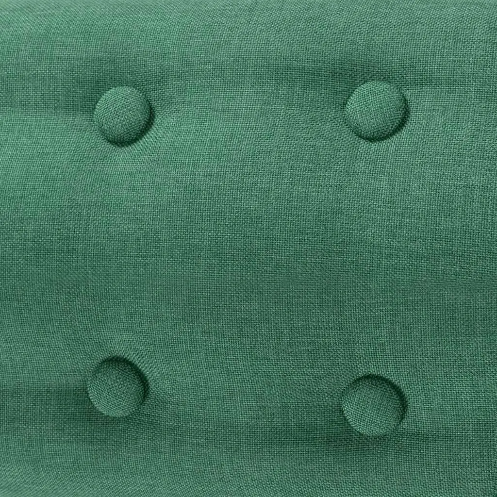 Green Upholstered Armchair for Living Room
