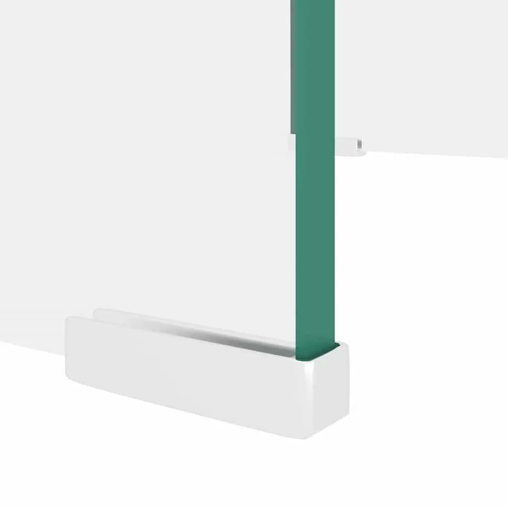 Glass TV Stand Monitor Riser Tempered Transparent 40x25x11cm