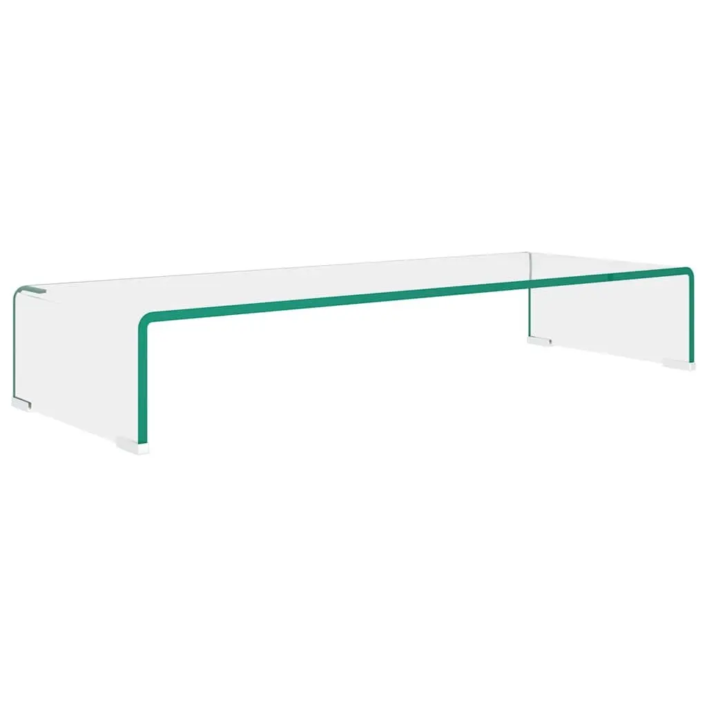 Glass Monitor Riser for TVs and Laptops