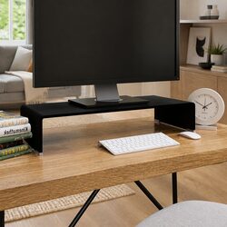 Black Glass TV Stand for Comfort and Style