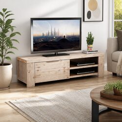 Solid Acacia Wood TV Cabinet for Living Room or Bedroom
