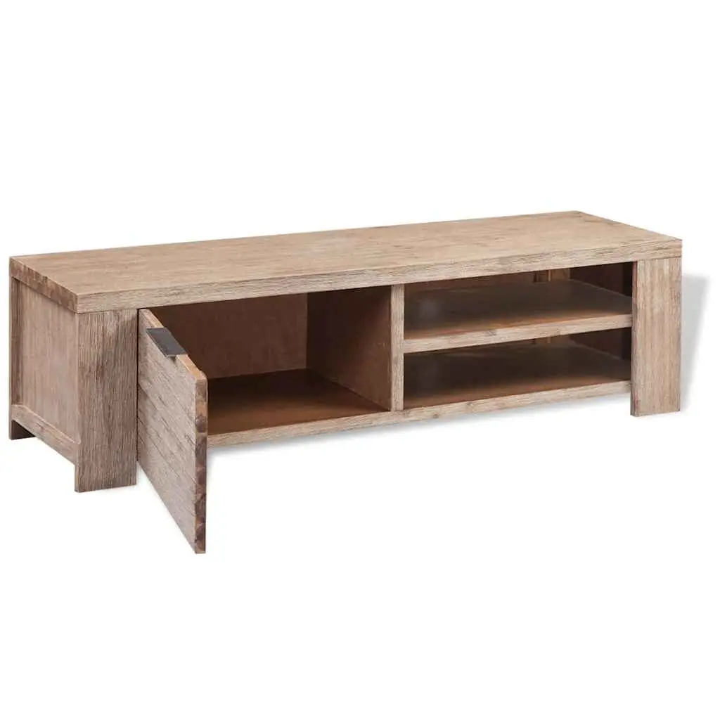 TV Cabinet Rustic Brushed 140 x 38 x 40 cm Solid Acacia Wood