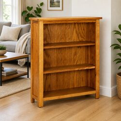 Rustic 3-Tier Wooden Bookcase for Cozy Living Spaces