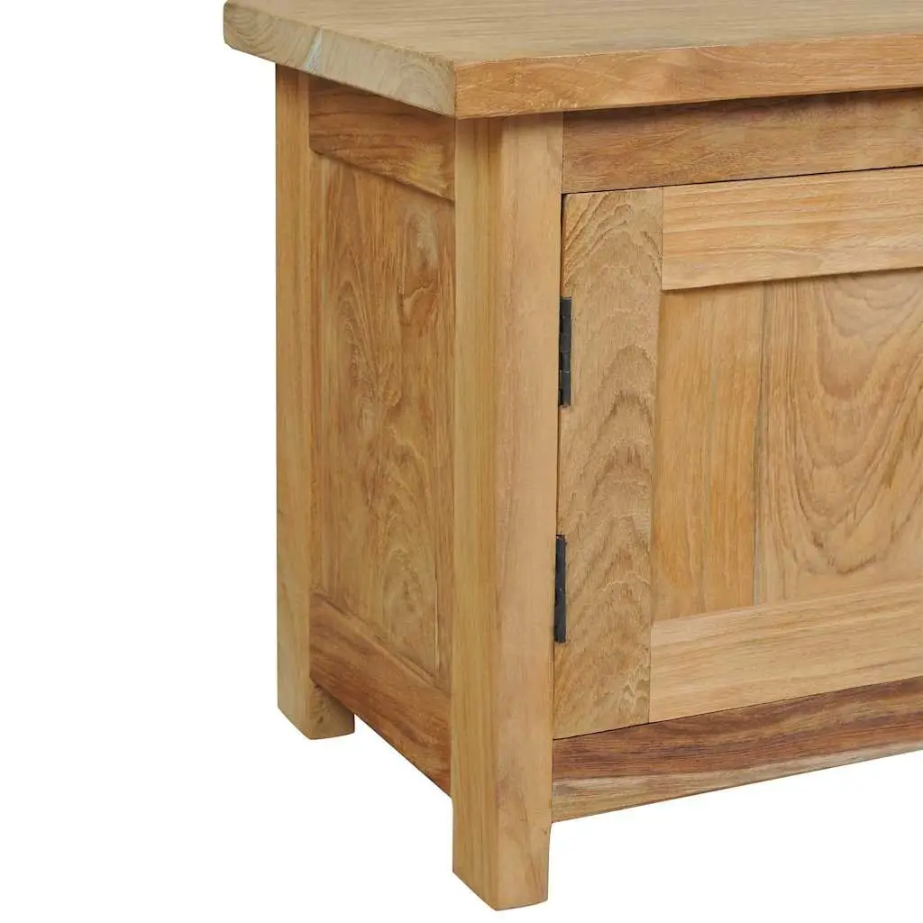 Solid Teak TV Cabinet with Colonial Style 120x30x40 cm
