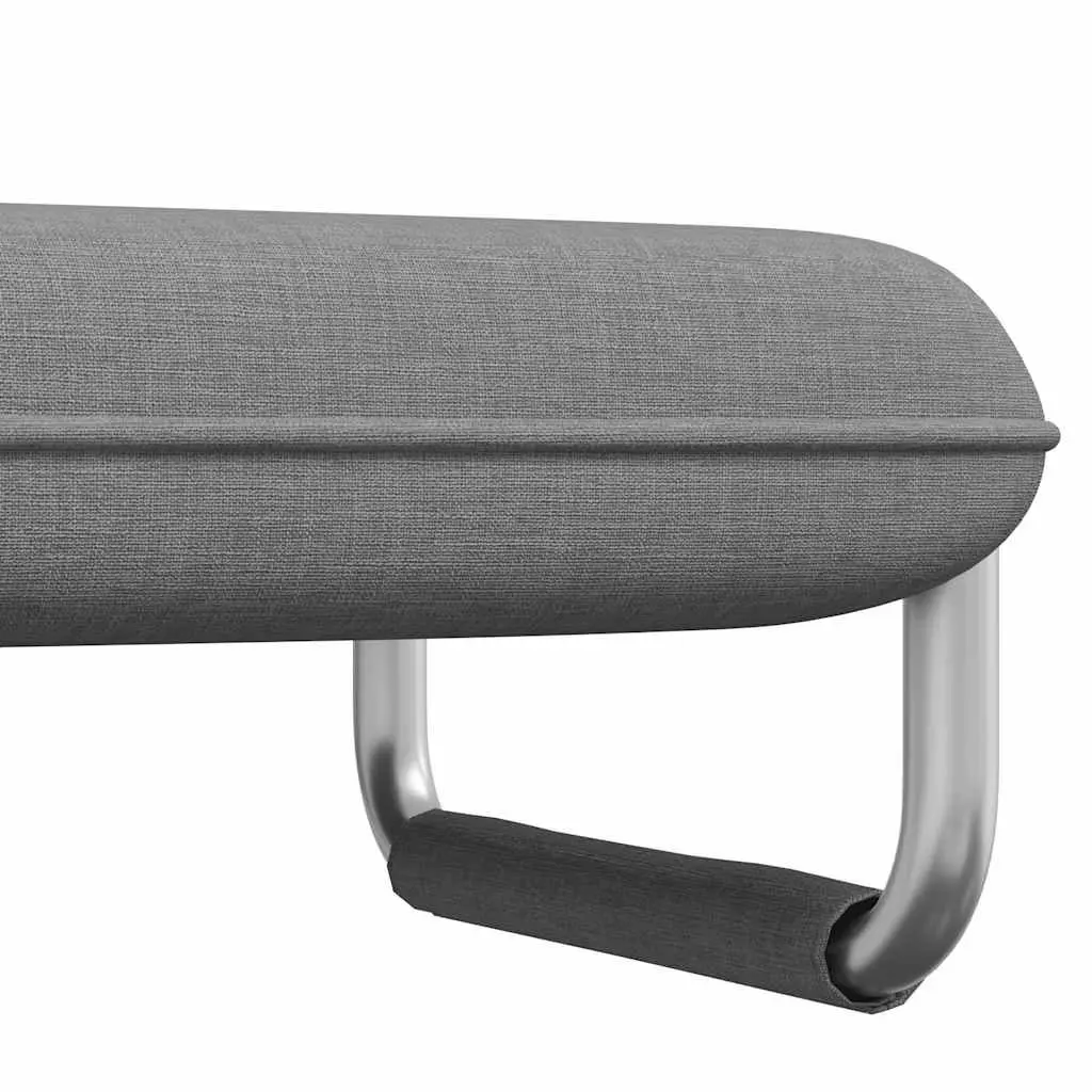 Grey Fabric Reclining Convertible Sofa Bed Swivel Chair Chaise Lounge