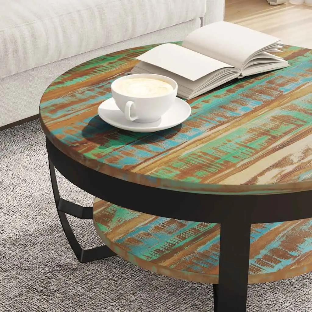 Handmade Solid Reclaimed Wood Coffee Table 65 cm