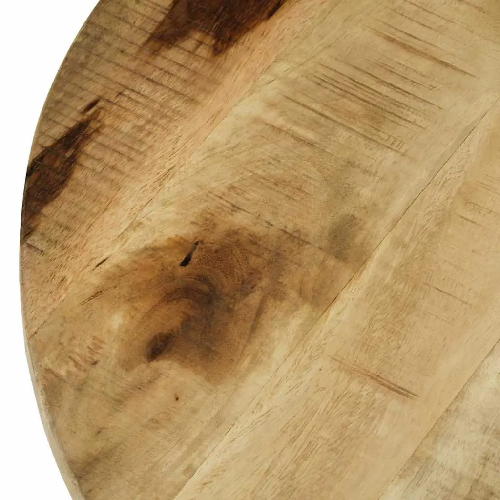 65cm Solid Mango Wood Coffee Table with Vintage Style