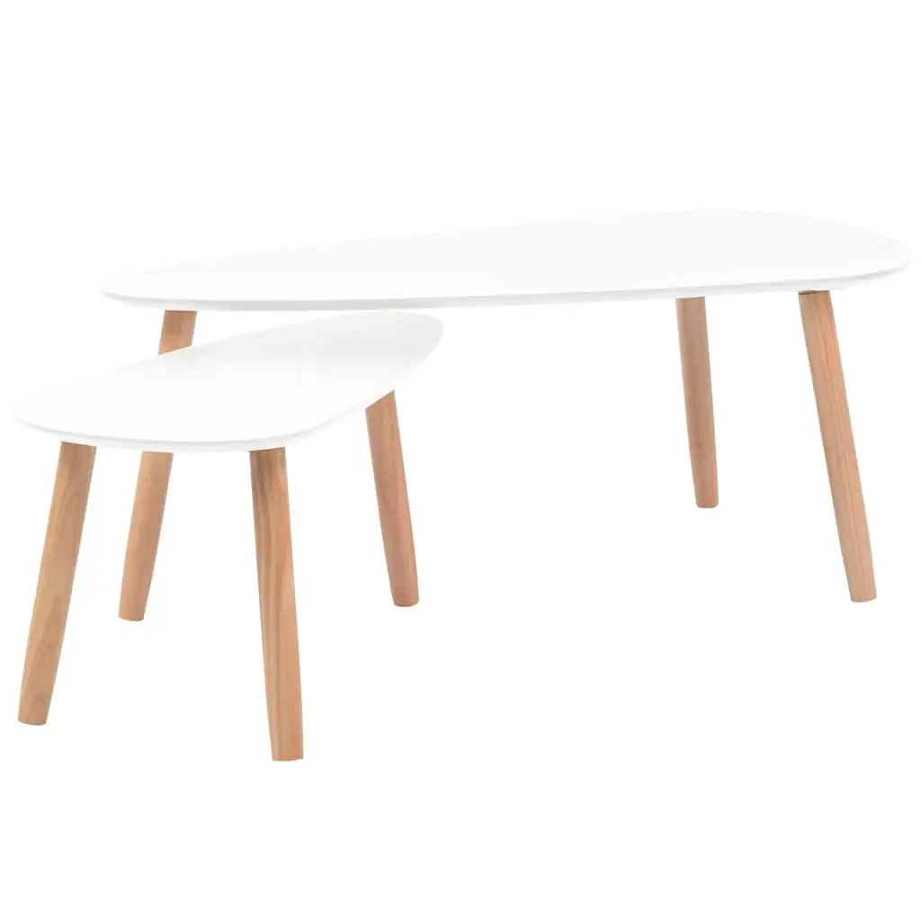 Scandinavian Style 2-Piece Coffee Table Set