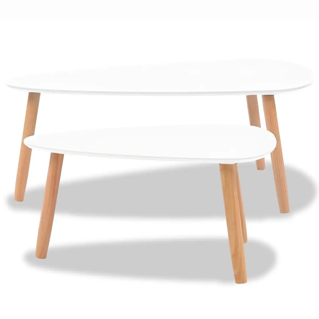 Scandinavian Style 2-Piece Coffee Table Set