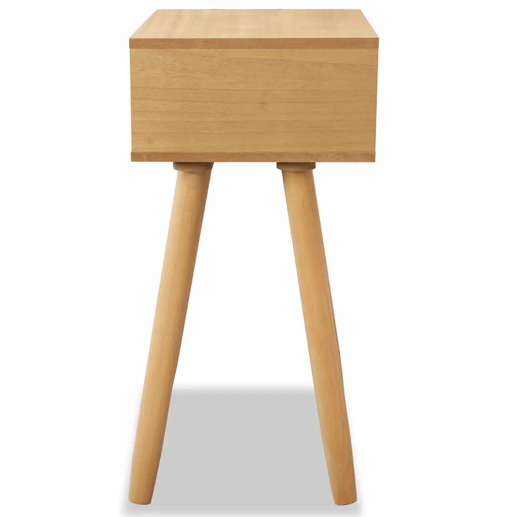Bedside Tables 2 pcs Solid Pinewood Retro Nightstand Brown 40x30x61 cm Drawer