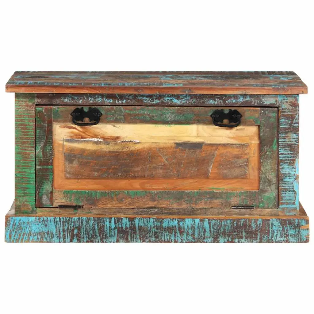 Reclaimed Wood Shoe Storage Bench for Entryway