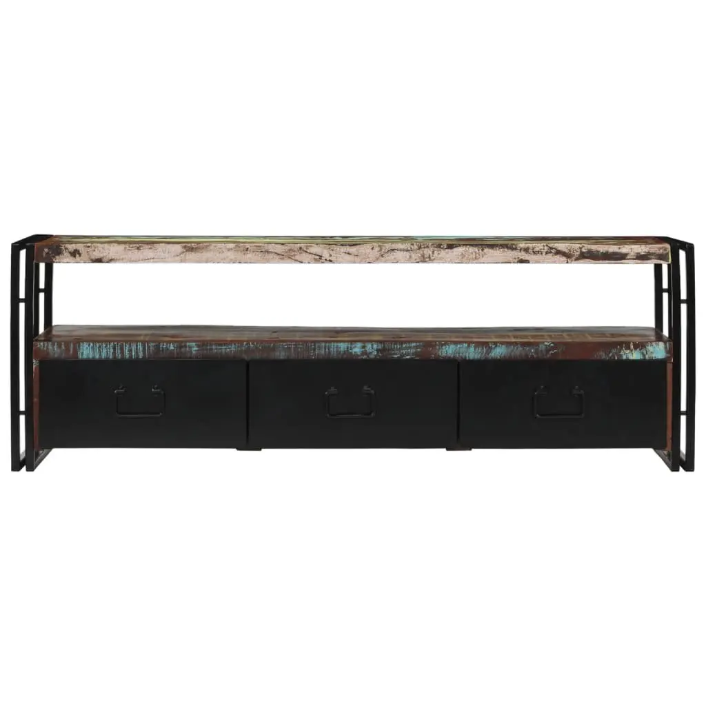 TV Cabinet Industrial Style Antique 120 x 30 x 40 cm Solid Reclaimed Wood