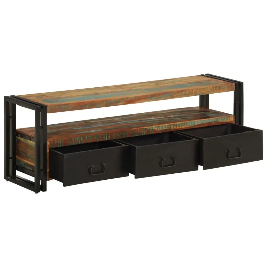 TV Cabinet Industrial Style Antique 120 x 30 x 40 cm Solid Reclaimed Wood