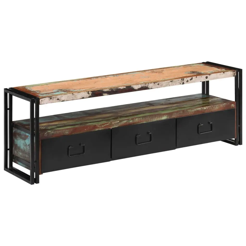 TV Cabinet Industrial Style Antique 120 x 30 x 40 cm Solid Reclaimed Wood