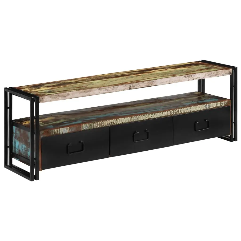 TV Cabinet Industrial Style Antique 120 x 30 x 40 cm Solid Reclaimed Wood