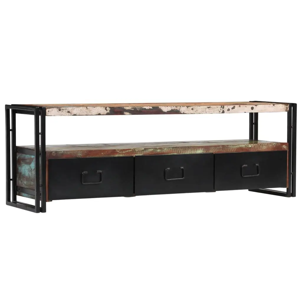 TV Cabinet Industrial Style Antique 120 x 30 x 40 cm Solid Reclaimed Wood