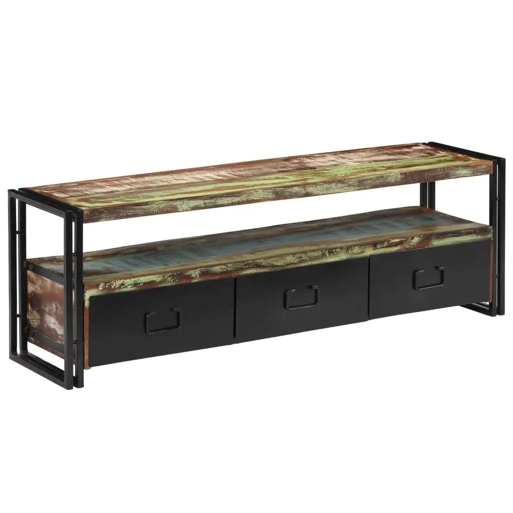 TV Cabinet Industrial Style Antique 120 x 30 x 40 cm Solid Reclaimed Wood
