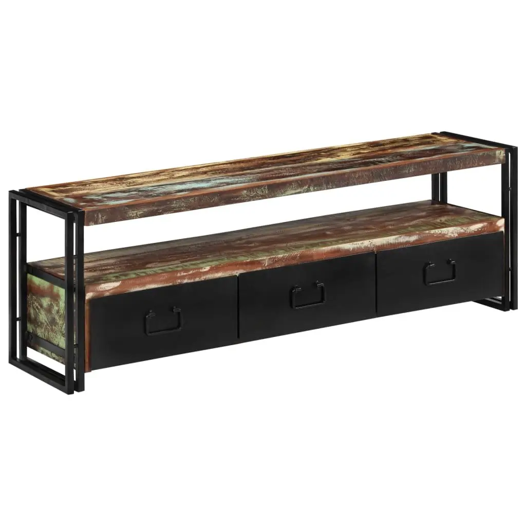 TV Cabinet Industrial Style Antique 120 x 30 x 40 cm Solid Reclaimed Wood