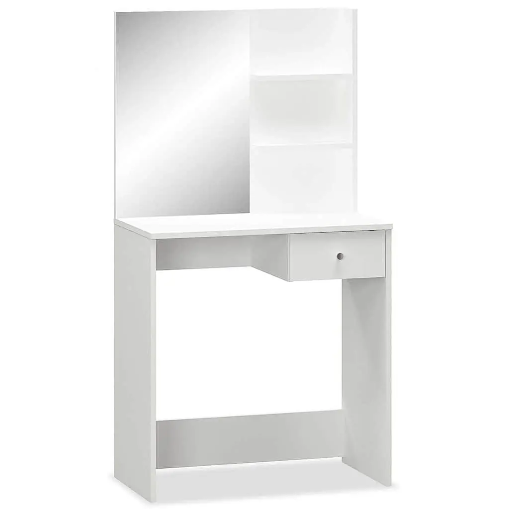 White Dressing Table with Storage for Bedrooms