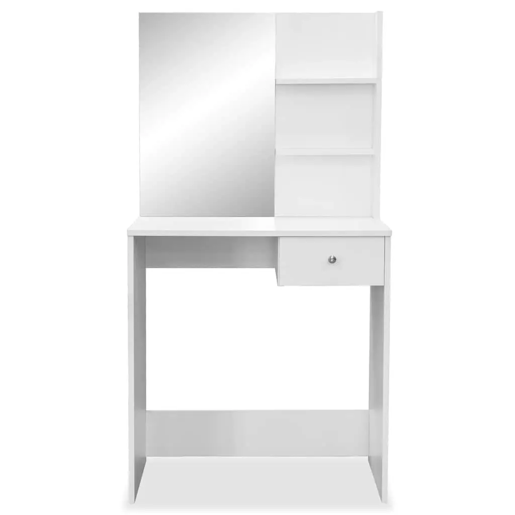 White Dressing Table with Storage for Bedrooms