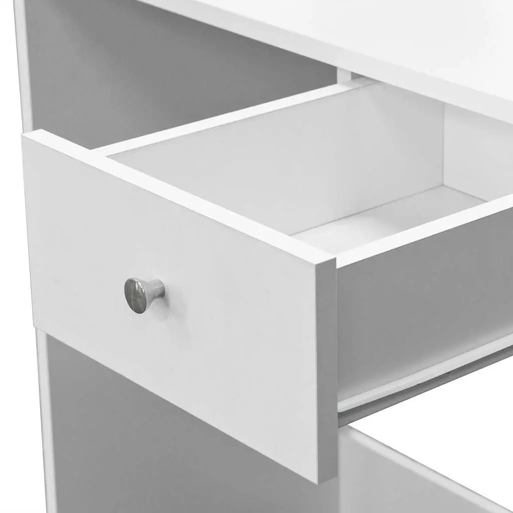 White Dressing Table with Storage for Bedrooms