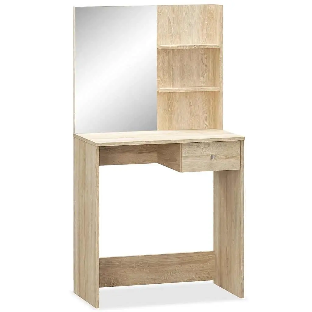 Bedroom Vanity Unit with Drawer and Shelving