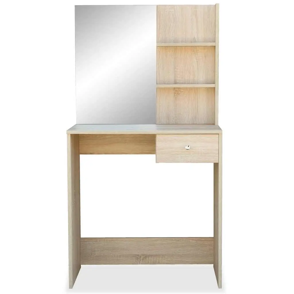 Bedroom Vanity Unit with Drawer and Shelving