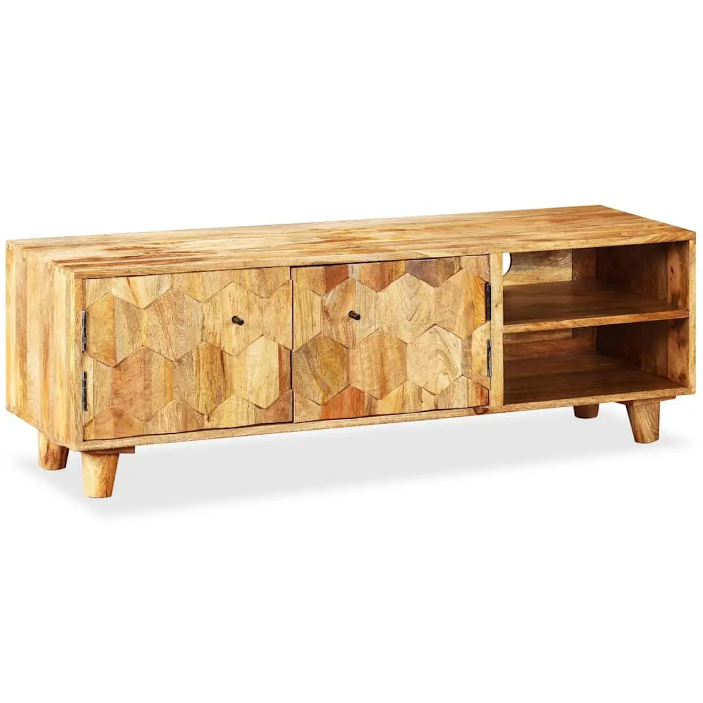 TV Cabinet Lowboard Brown 118x35x40cm Solid Mango Wood