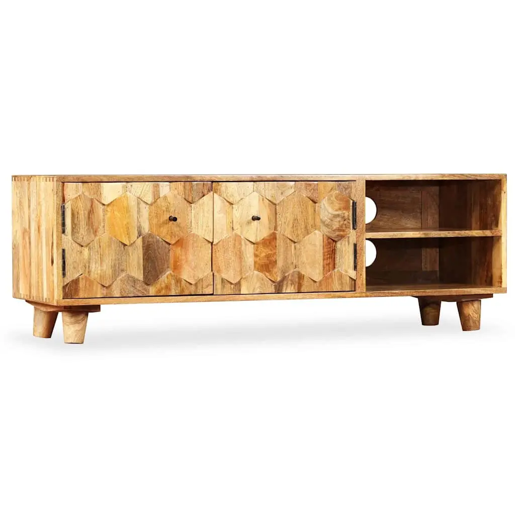 TV Cabinet Lowboard Brown 118x35x40cm Solid Mango Wood