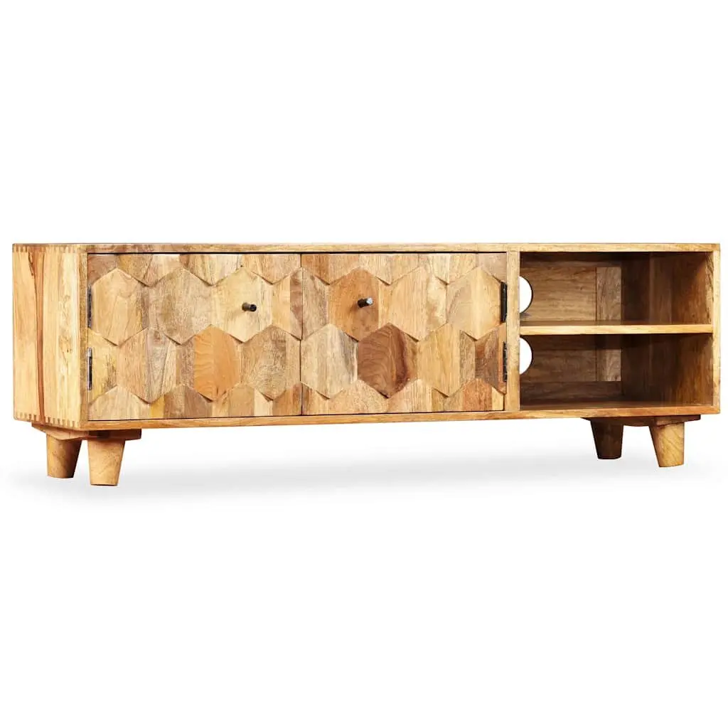 TV Cabinet Lowboard Brown 118x35x40cm Solid Mango Wood
