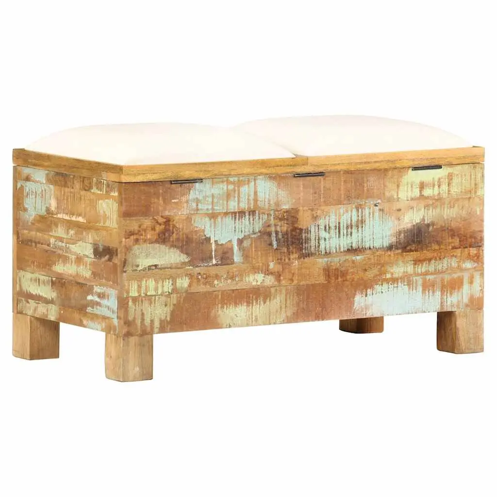 Storage Bench in Solid Reclaimed Wood