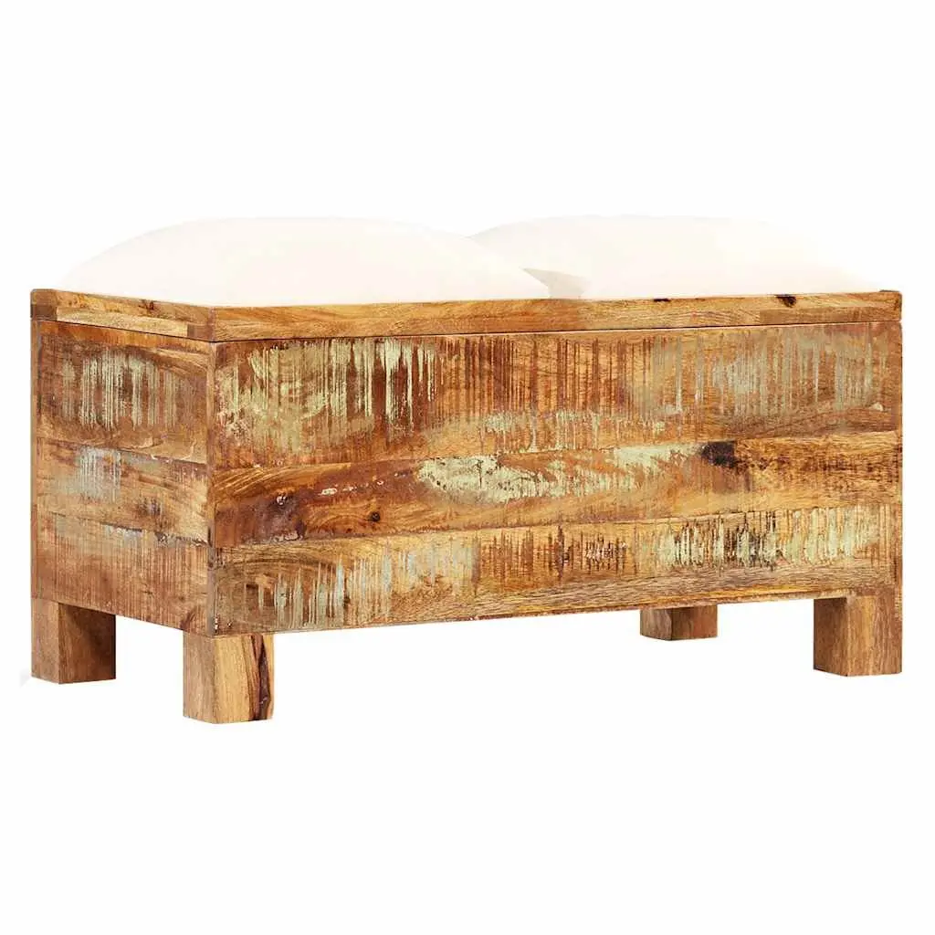 Storage Bench in Solid Reclaimed Wood