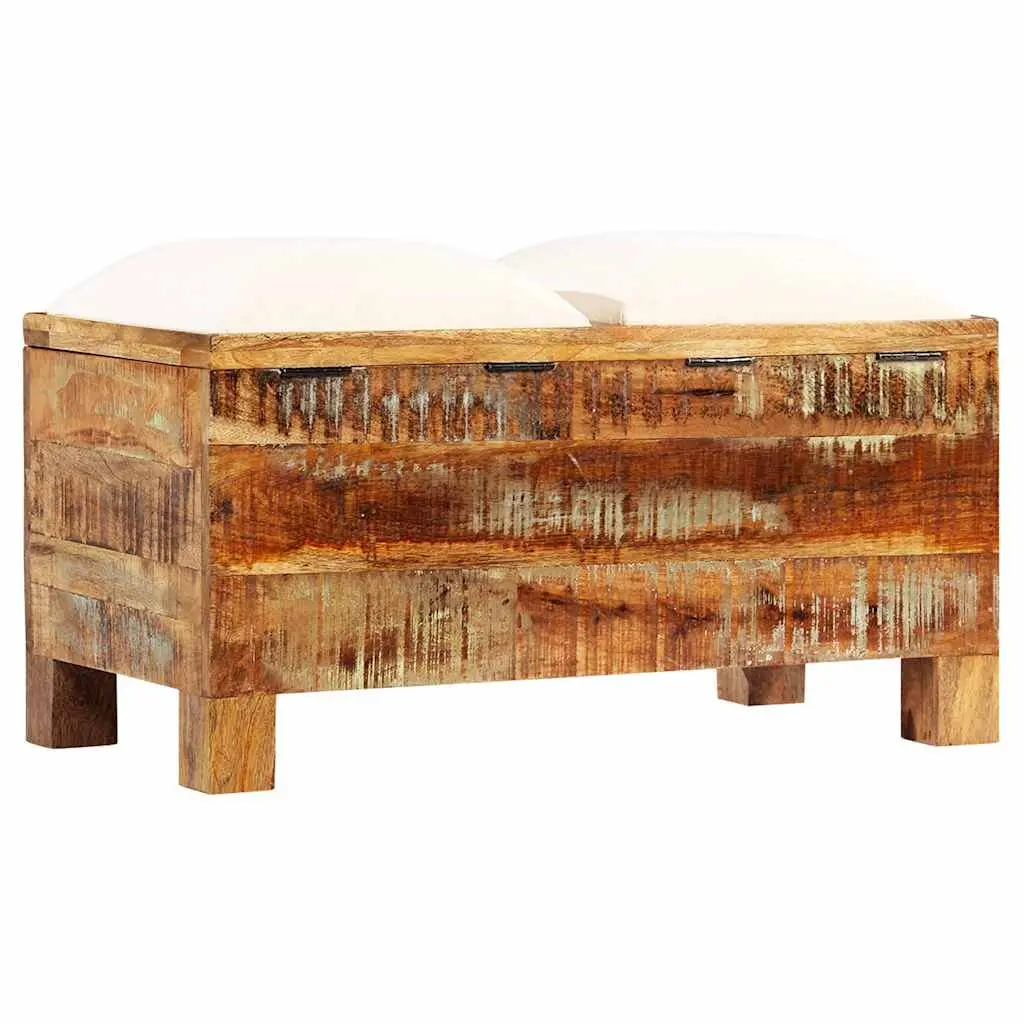 Storage Bench in Solid Reclaimed Wood