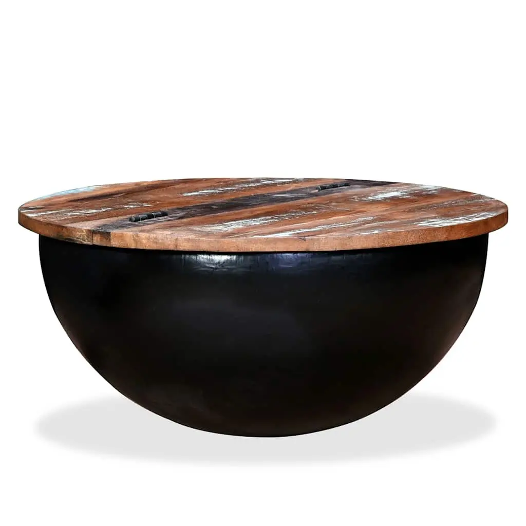 Coffee Table with Concealed Storage and Reclaimed Wood