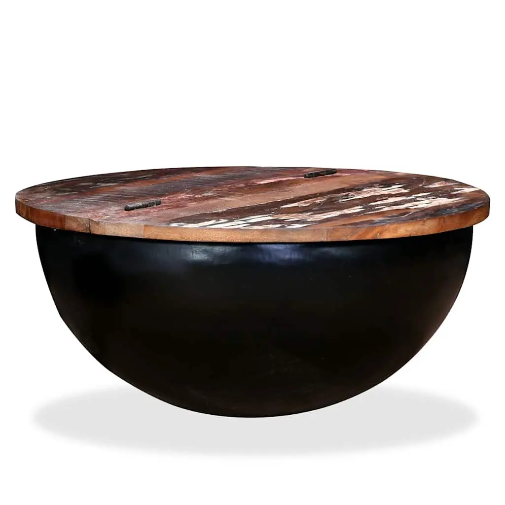 Coffee Table with Concealed Storage and Reclaimed Wood
