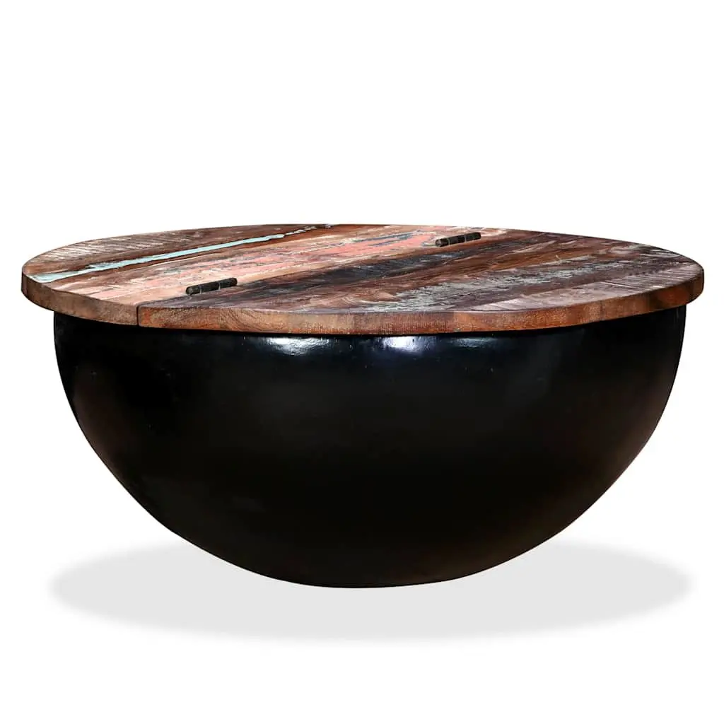 Coffee Table with Concealed Storage and Reclaimed Wood