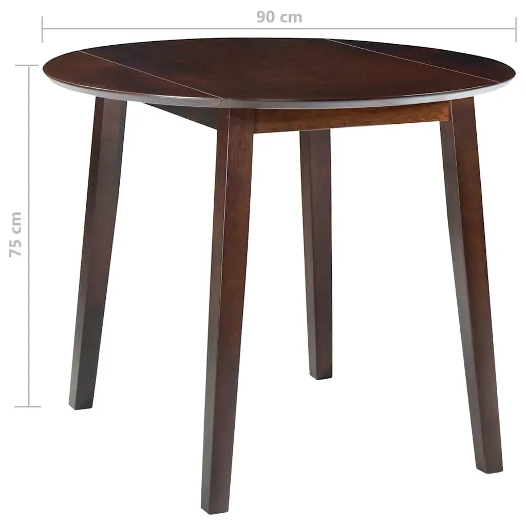 Round Drop-Leaf Dining Table for Compact Spaces