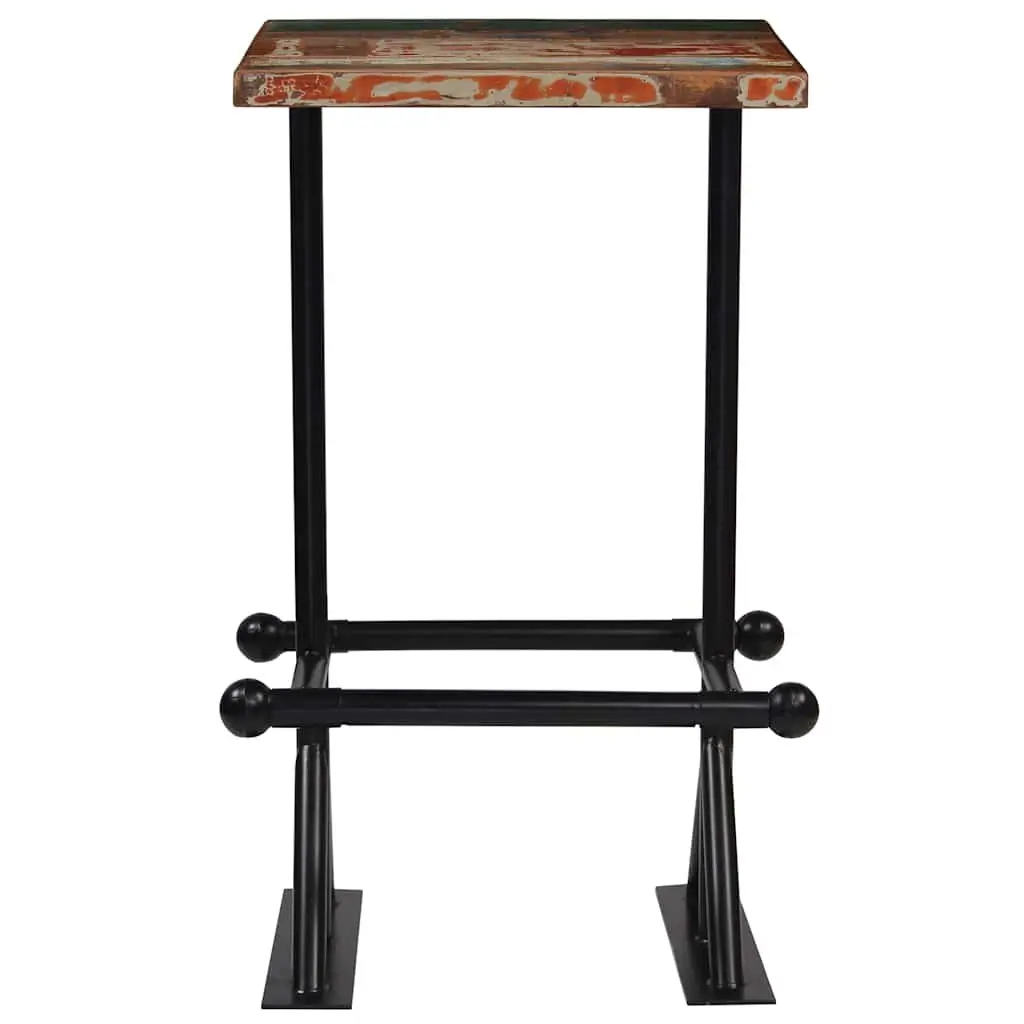 3 Piece Bar Set Industrial Retro Reclaimed Wood Table and Chairs