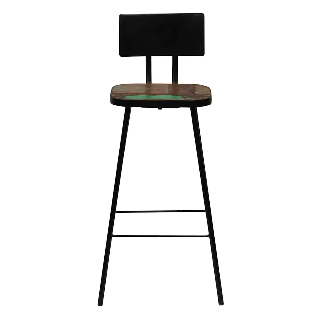 3 Piece Bar Set Industrial Retro Reclaimed Wood Table and Chairs
